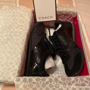 Coach black sneakers